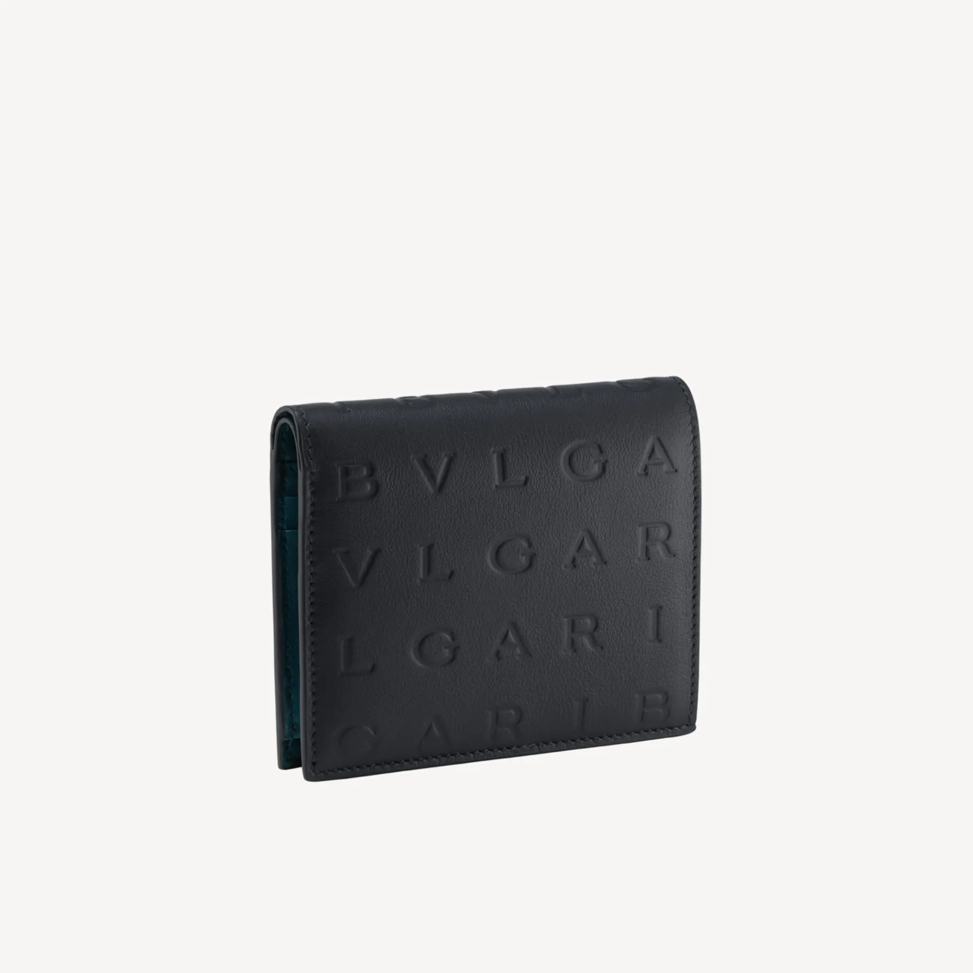 Bvlgari Logo Infinitum Kompaktes Portemonnaie