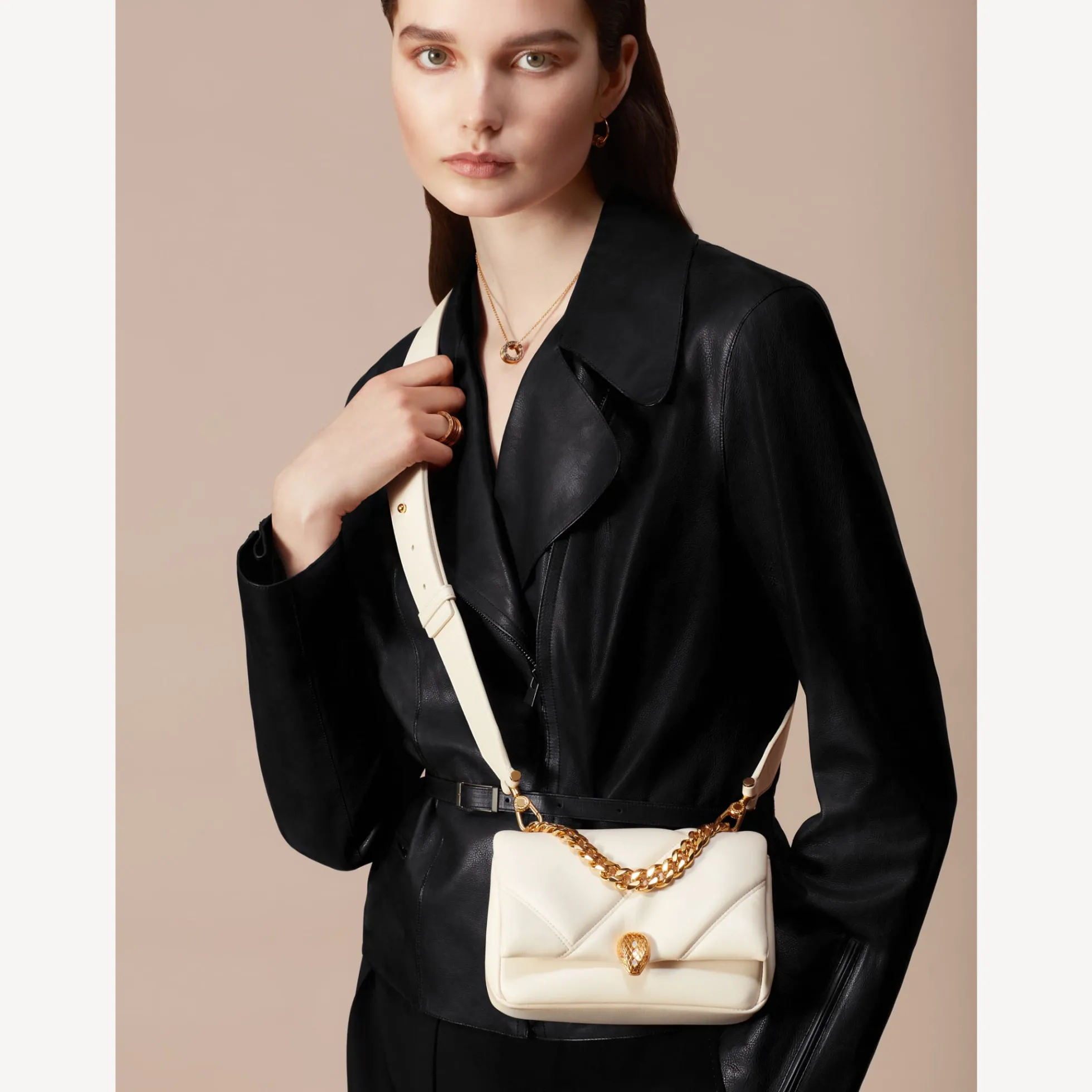 Serpenti Cabochon Crossbody-Minitasche