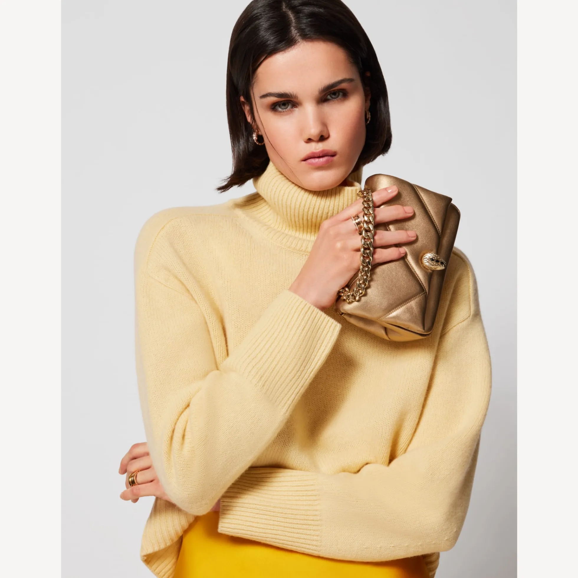 Serpenti Cabochon Crossbody-Minitasche