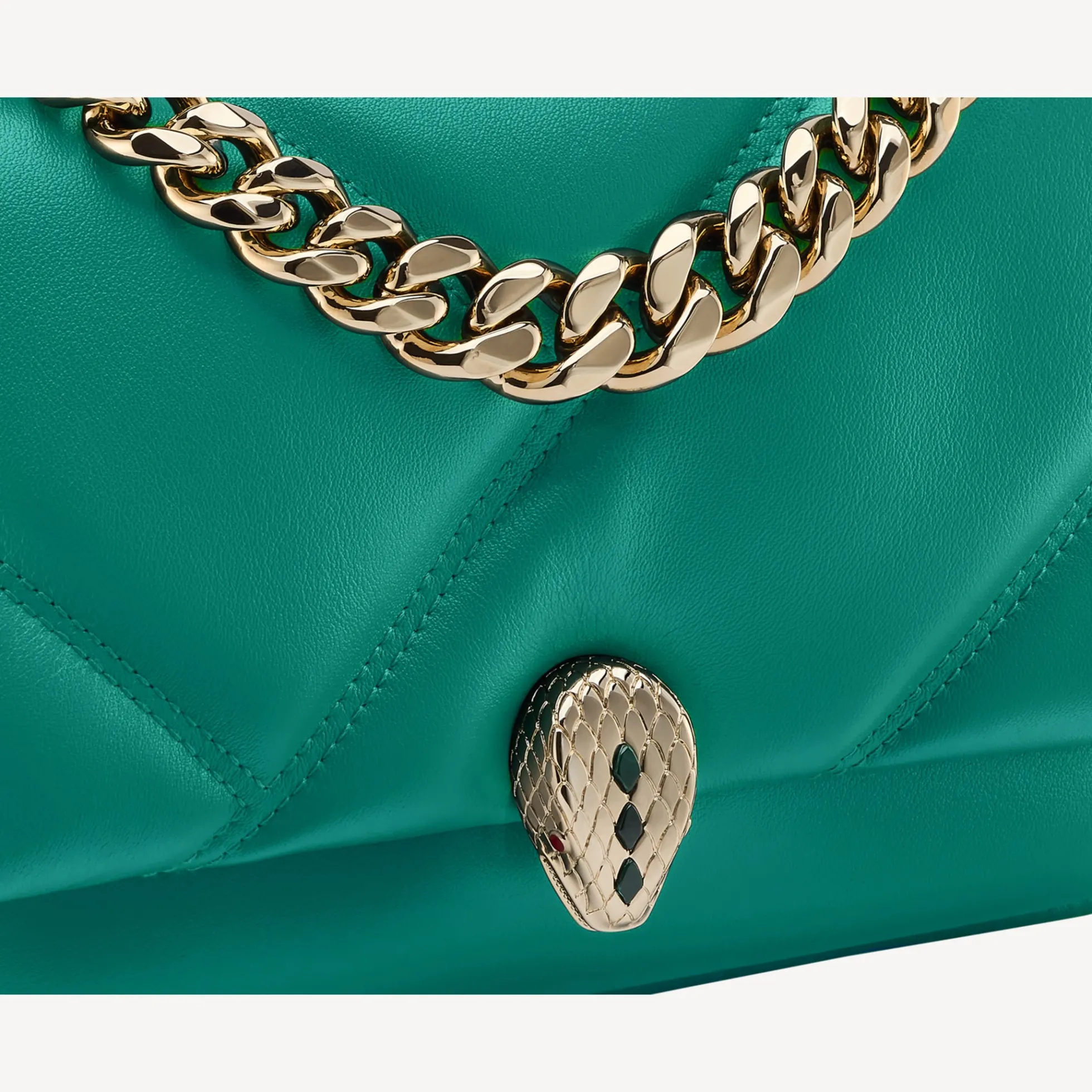 Serpenti Cabochon Maxi Chain Crossbody-Minitasche