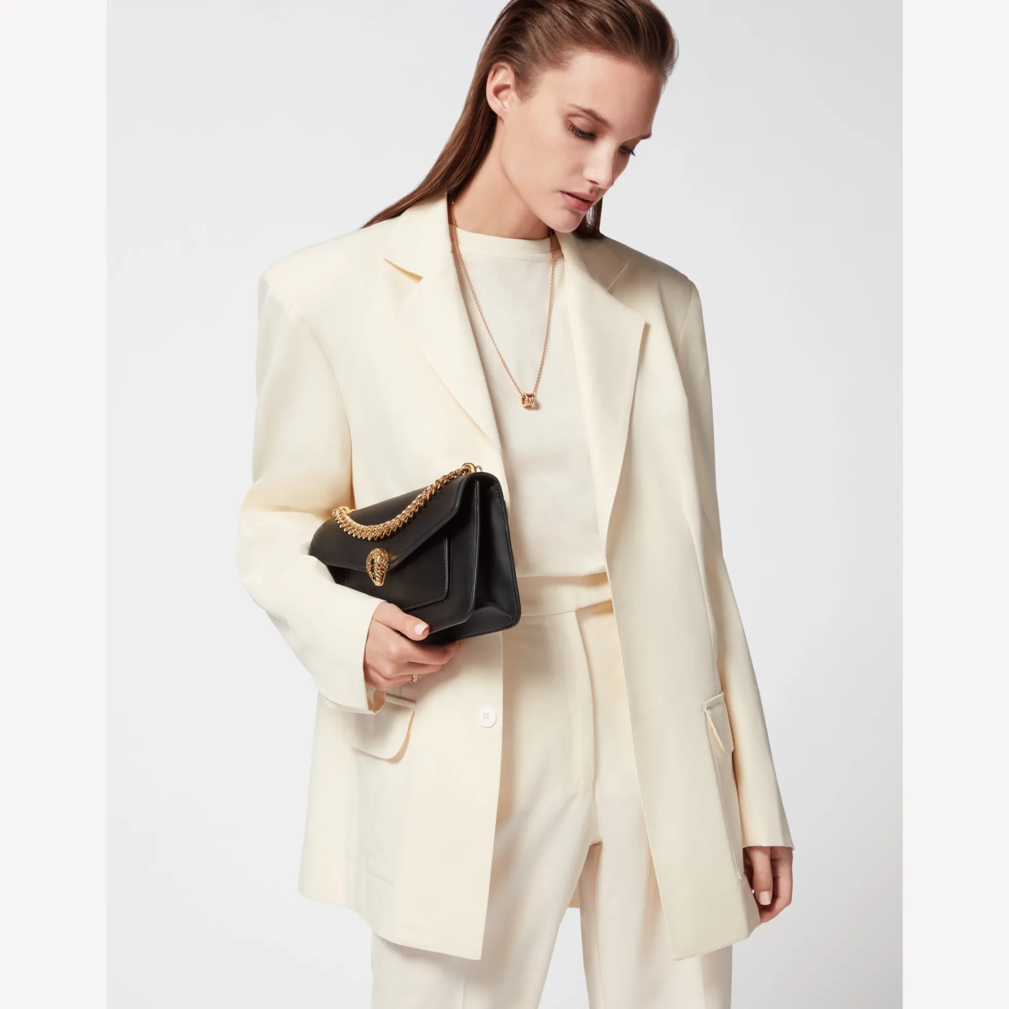 Serpenti East-West Maxi Chain Schultertasche