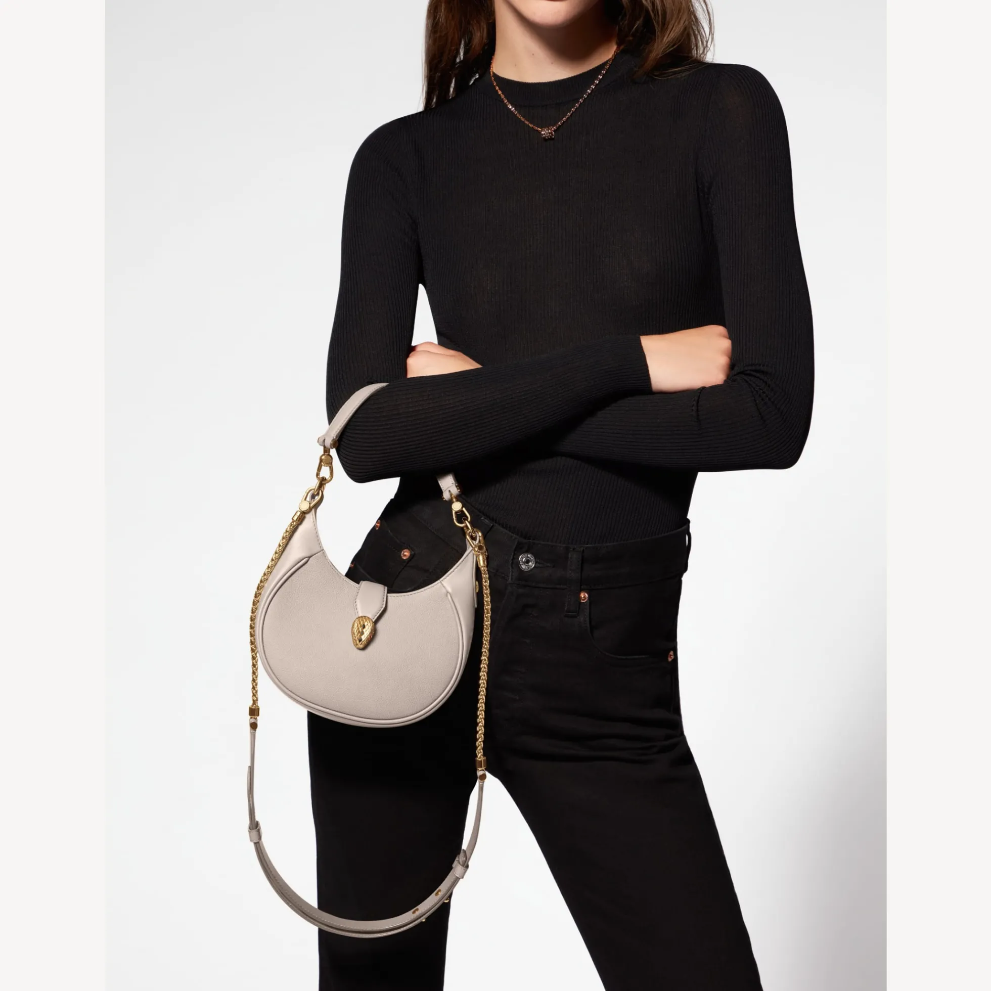 Serpenti Ellipse Crossbody-Tasche