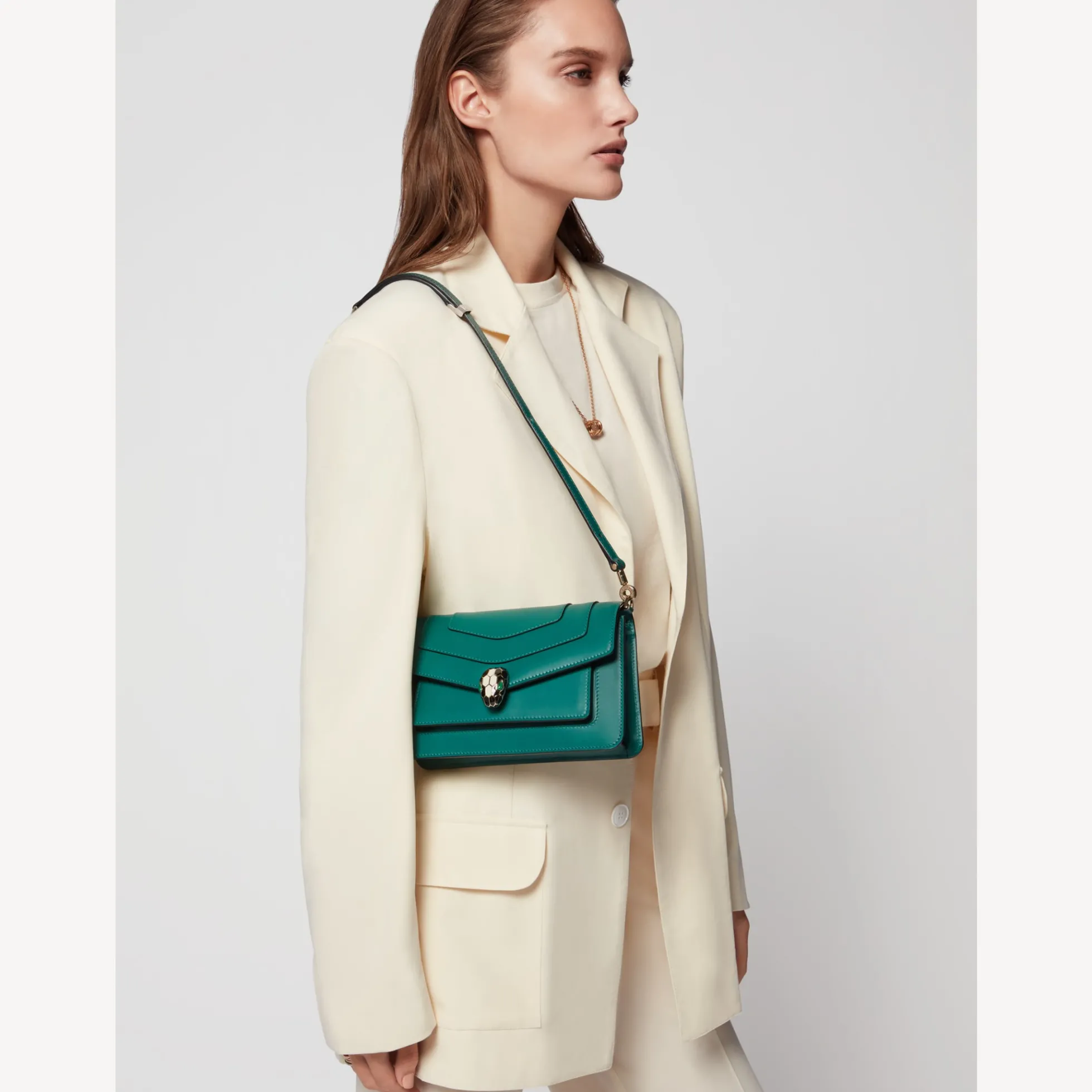 Serpenti Forever East-West Schultertasche