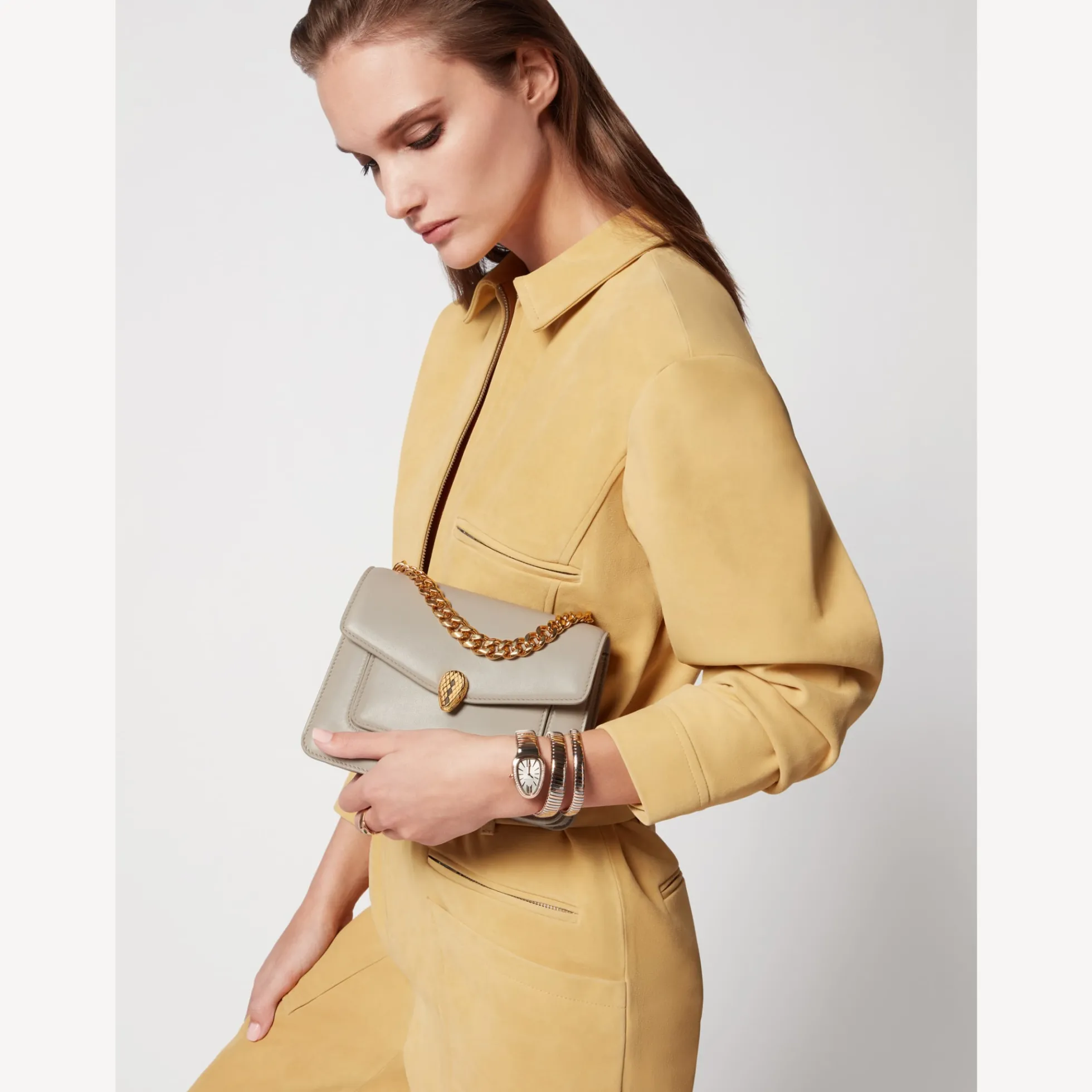 Serpenti Forever Maxi Chain Crossbody-Tasche