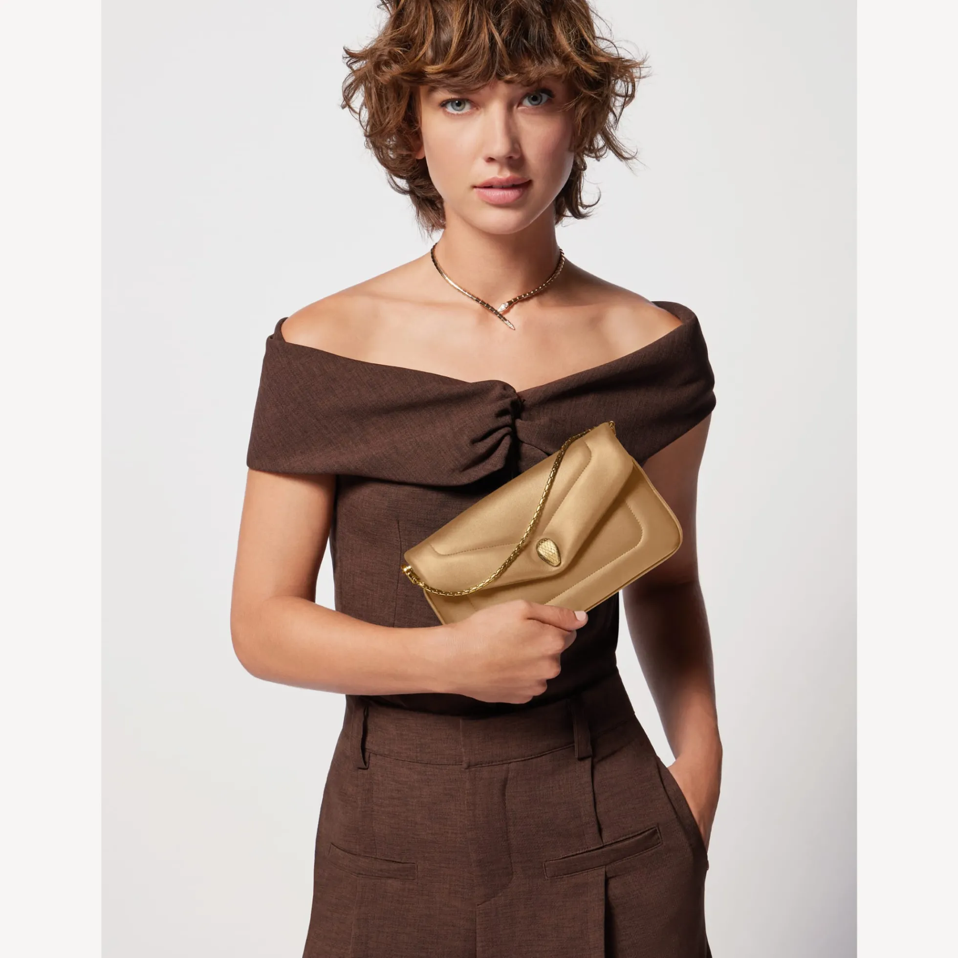 Serpenti Reverse Schmale Pochette