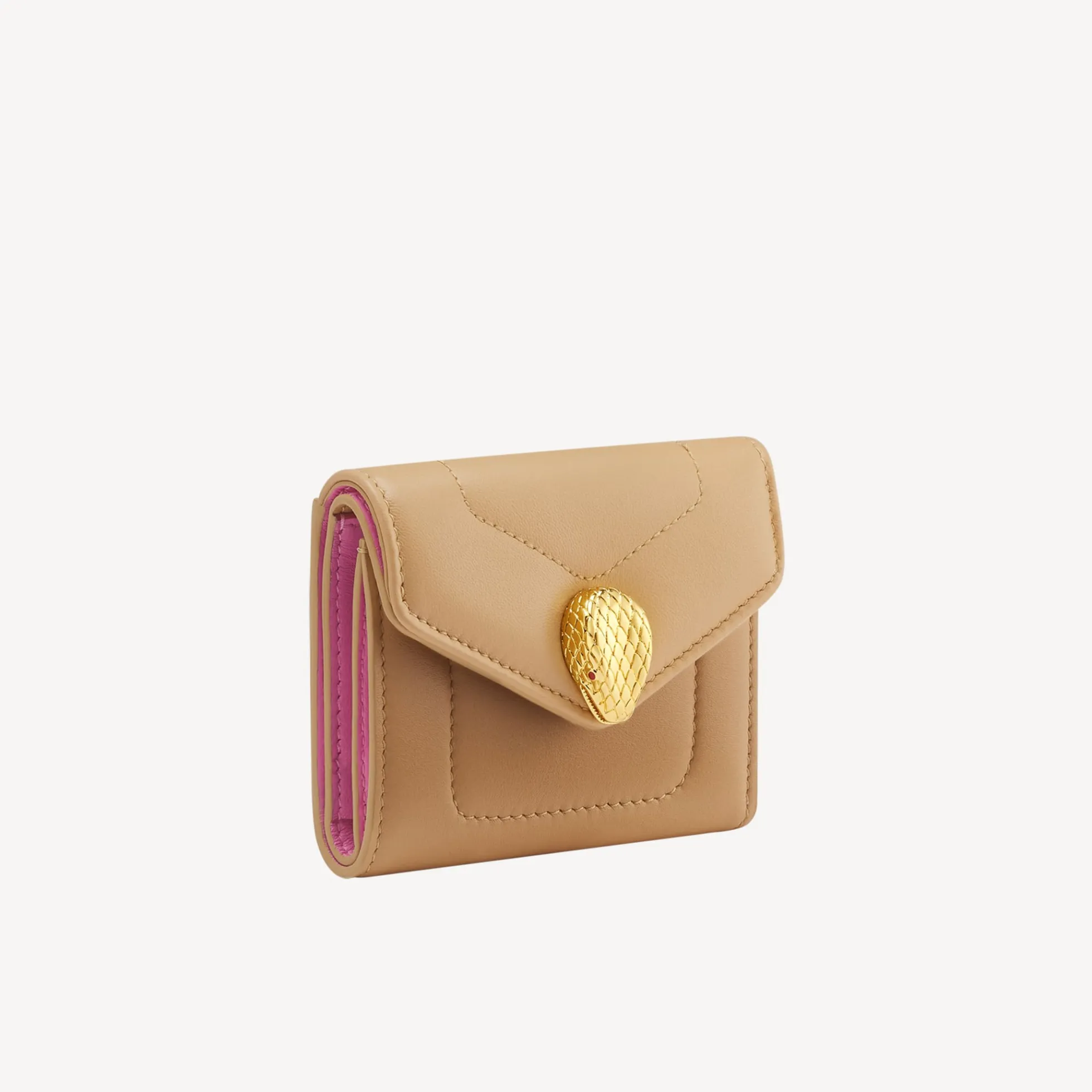 Serpenti Reverse Trifold Portemonnaie